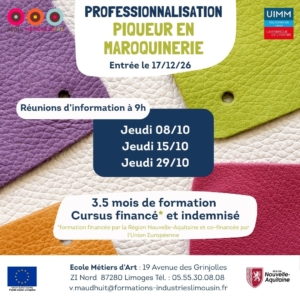 Formation Piqueur en maroquinerie 2025